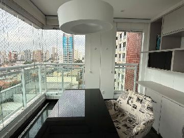 Escritorio na varanda suite master