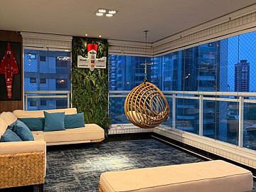 Apartamento Com 4 Suites e 5 Vagas Para Alugar